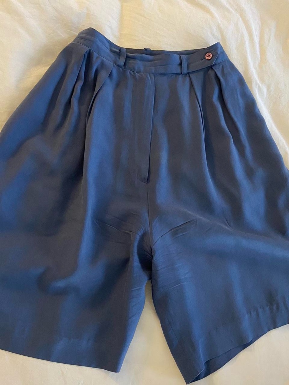 Neiman Marcus Navy Blue Bermuda Shorts